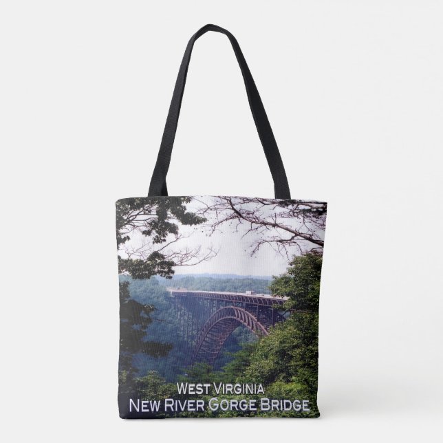 Tote Bag US West Virginia - New River Gorge Bridge - (Dos)