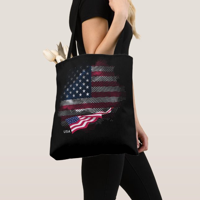 Tote Bag USA flag (De près)
