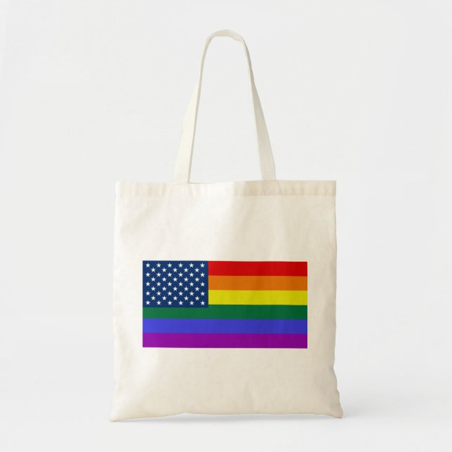 Tote Bag USA Rainbow Pride (Devant)
