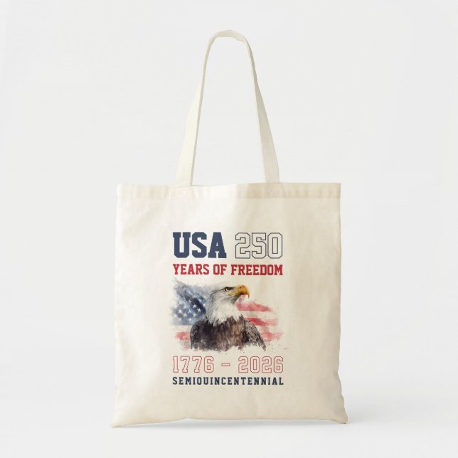 Tote Bag USA Red White and Blue America's 250th Anniversary (Devant)