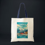 Tote Bag Ushuaia Argentina Travel Art Vintage<br><div class="desc">Ushuaia rétro design de voyage vectoriel. C'est une ville balnéaire en Argentine. Il est situé sur l'archipel de la Terre de Feu,  la pointe la plus méridionale d'Amérique du Sud,  surnommée la "Fin du monde".</div>