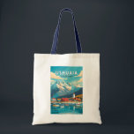 Tote Bag Ushuaia Argentina Travel Art Vintage<br><div class="desc">Ushuaia rétro design de voyage vectoriel. C'est une ville balnéaire en Argentine. Il est situé sur l'archipel de la Terre de Feu,  la pointe la plus méridionale d'Amérique du Sud,  surnommée la "Fin du monde".</div>