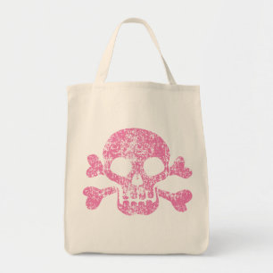 Tote Bag Utilisé crâne et os croisés