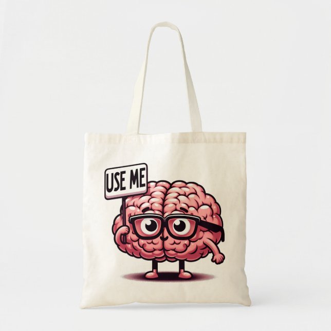 Tote Bag Utiliser mon chevalet de cerveau drôle (Devant)