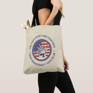 Tote Bag Utiliser Votre Vote Badge De Liberté Patriotique