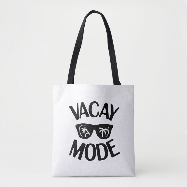 Tote Bag Vacances Art Vacay Mode Word Texte Art tablier (Devant)