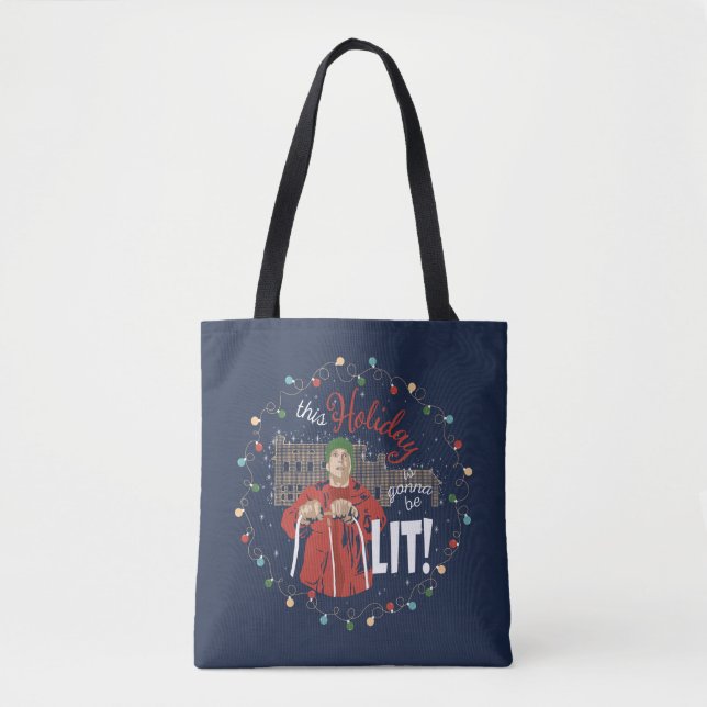 Tote Bag Vacances de Noël | Ce jour férié va être illuminé (Devant)
