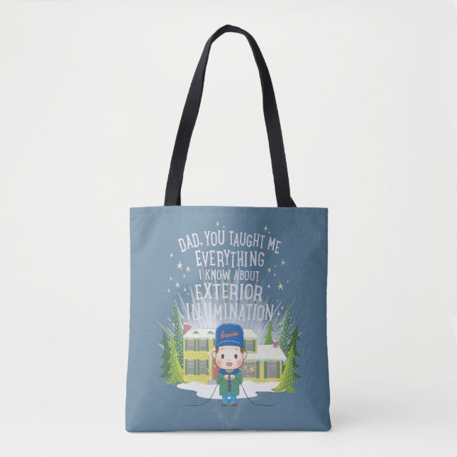 Tote Bag Vacances de Noël Éclairage extérieur (Devant)