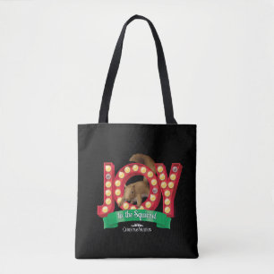 Tote Bag Vacances de Noël Joie à l'écureuil