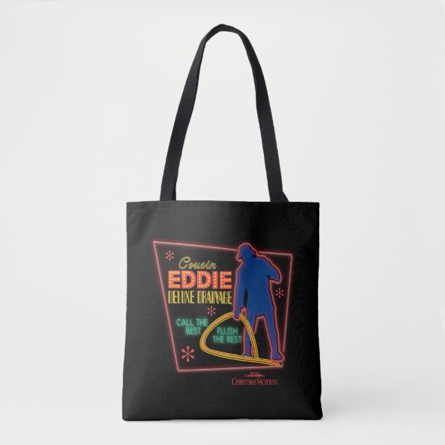 Tote Bag Vacances de Noël | Symbole Cousin Eddie Neon (Devant)