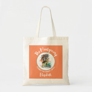 Tote Bag Vacances d'été en famille Orange