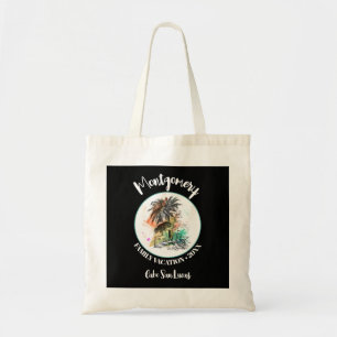 Tote Bag Vacances d'été en famille Orange