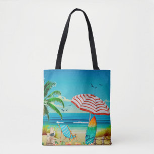 Tote Bag Vacances d'été sur la plage, Détente