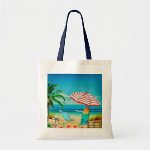 Tote Bag Vacances d'été sur la plage, Détente