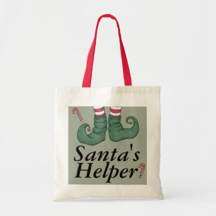 Tote Bag Vacances Elf de l'aide de Père Noël