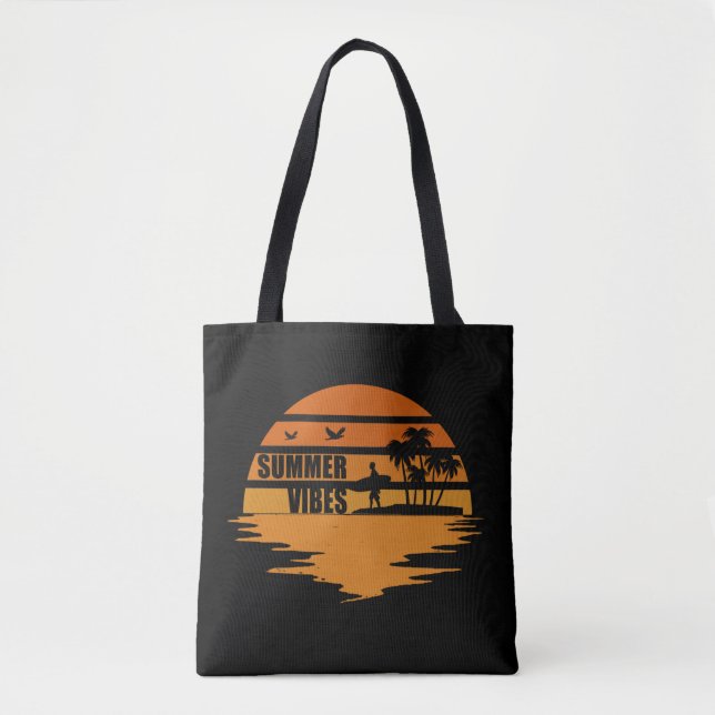 Tote Bag Vacances en famille (Devant)