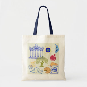 Tote Bag Vacances en Grèce Minimalisme