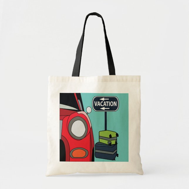 Tote Bag Vacances en road trip  (Devant)