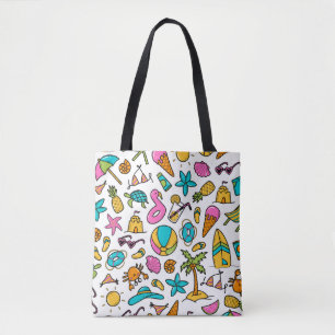 Tote Bag vacances été plage motif pour s'amuser