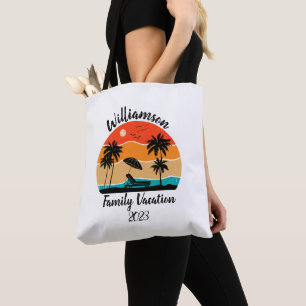 Tote Bag Vacances familiales personnalisées