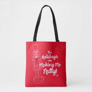 Tote Bag Vacances Me Faire Nutty Nutcracker Cartoon Outline