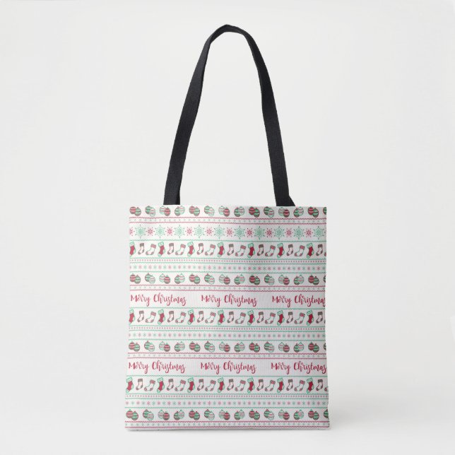 Tote Bag Vacances Motif de Noël moche (Devant)