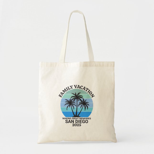 Tote Bag Vacances personnalisées (Devant)