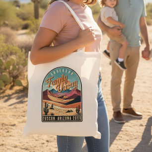 Tote Bag Vacances rétro en famille dans le désert ID1134