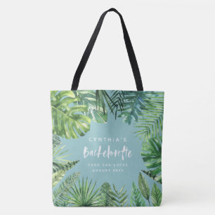 Tote Bag Vacances tropicales de bachelorette de palmette et