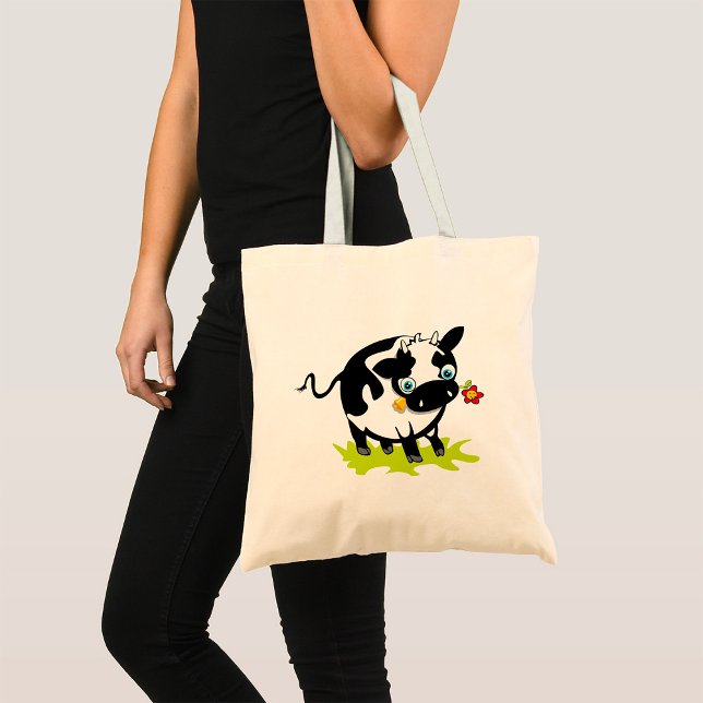 Tote Bag Vache À Fleur (Créateur téléchargé)