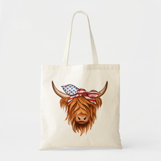 Tote Bag Vache des Highlands (Devant)