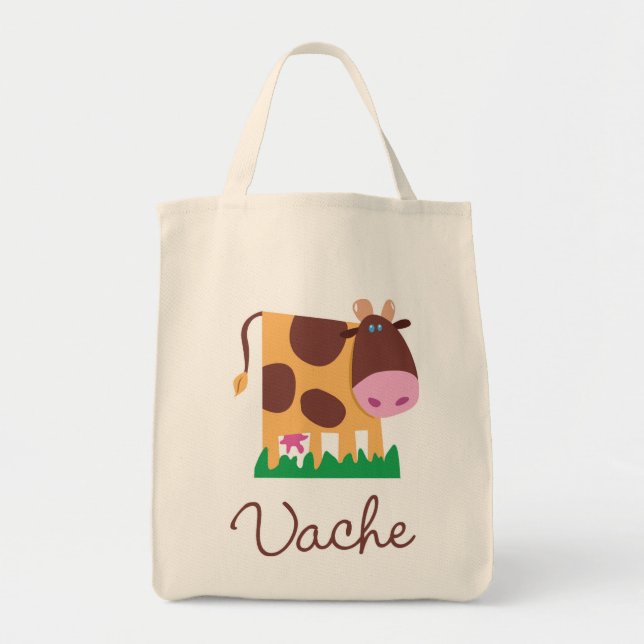 Tote Bag Vache française Fourre-tout (Devant)