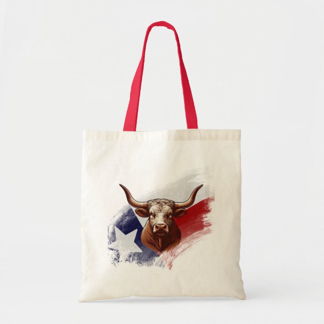 Tote Bag Vache longhorne du Texas (Devant)