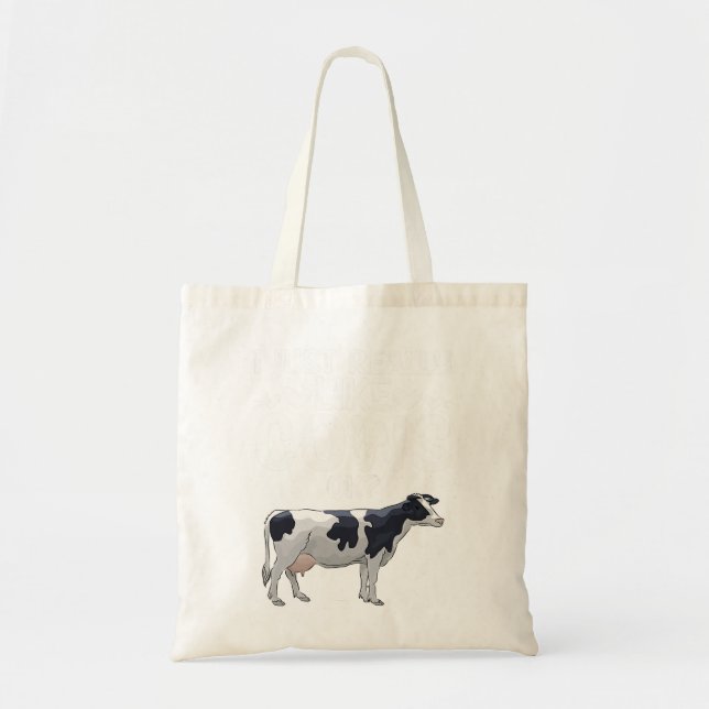 Tote Bag Vache Moey Femmes J'Aime Vraiment Vaches OK Vache  (Devant)