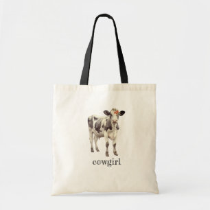 Tote Bag vachère fleur mignonne veau
