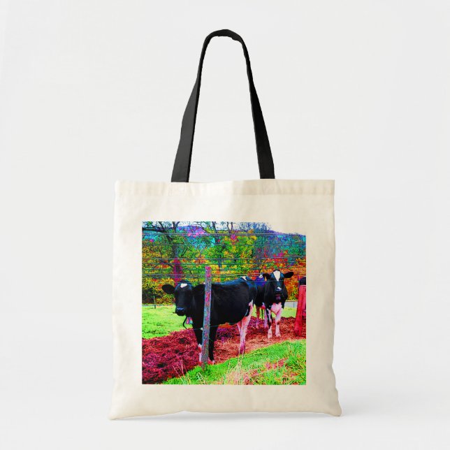 Tote Bag Vaches à crème glacée (Devant)