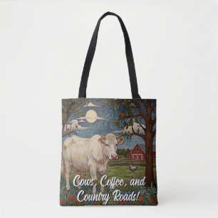 Tote Bag Vaches cafés routes