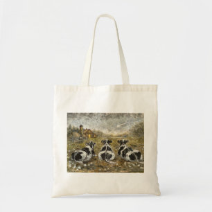Tote Bag Vaches de fin de journée Ferme fantaisiste Vaches