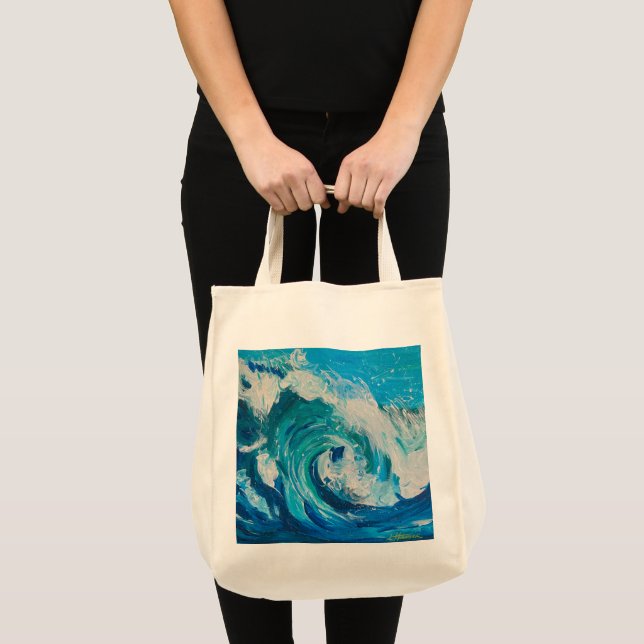 Tote Bag "Vague d'émotion" Jumbo Fourre-tout (Devant (produit))