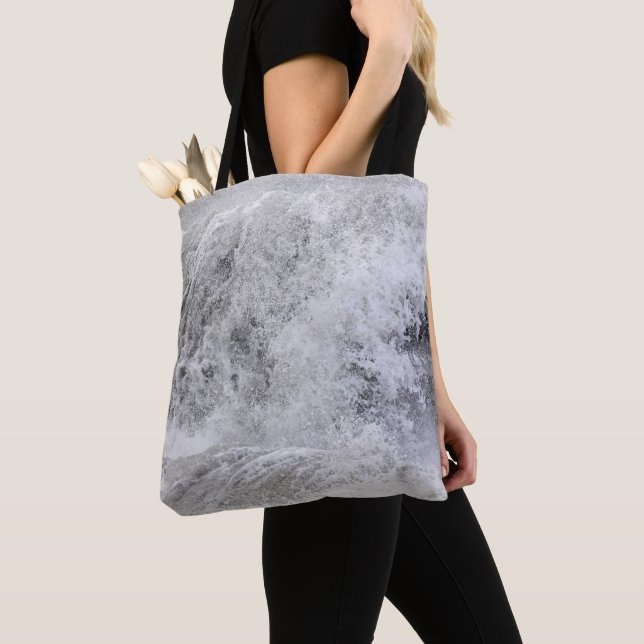 Tote Bag Vague orageuse déferlante (De près)