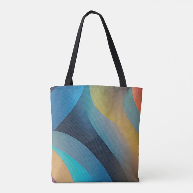 Tote Bag Vagues Abstraites et tourbillons 29 (Dos)