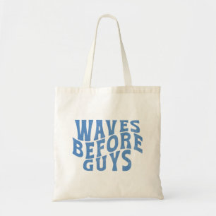 Tote Bag Vagues avant les garçons été filles plage vacances