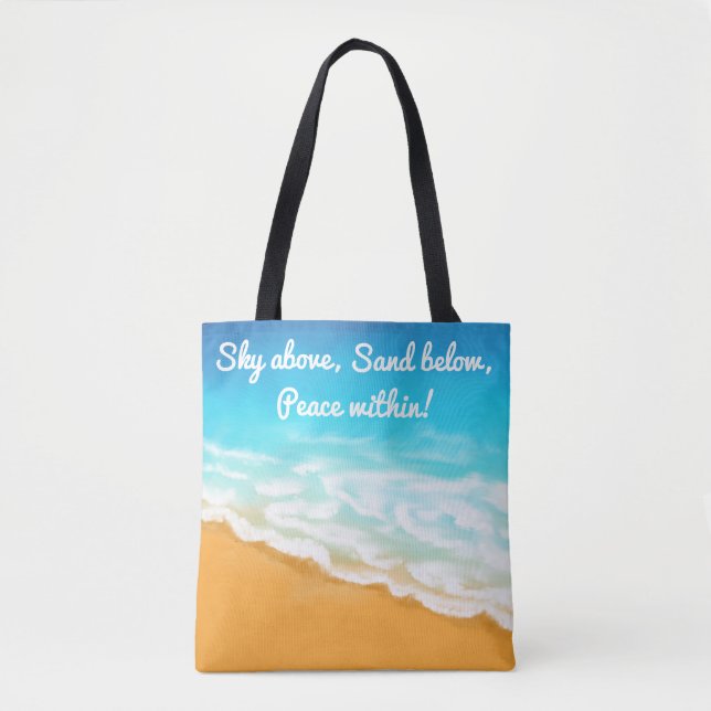 Tote Bag vagues d'Ocean Beach (Devant)