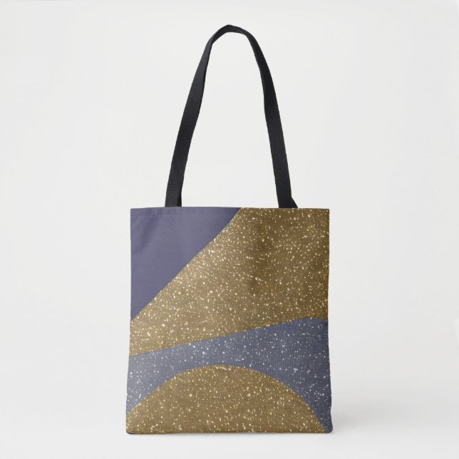 Tote Bag Vagues fracturées du paysage marin Abstrait 10 (Devant)