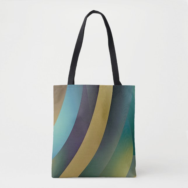 Tote Bag Vagues fracturées du paysage marin Abstrait 30 (Devant)