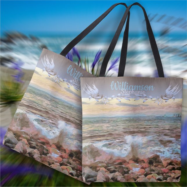 Tote Bag Vagues rocheuses 0742 (Créateur téléchargé)