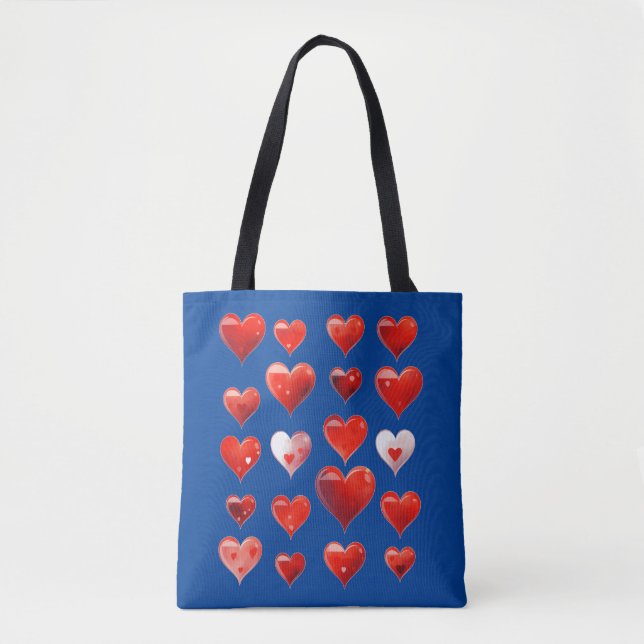Tote Bag Valentine Hearts (Devant)