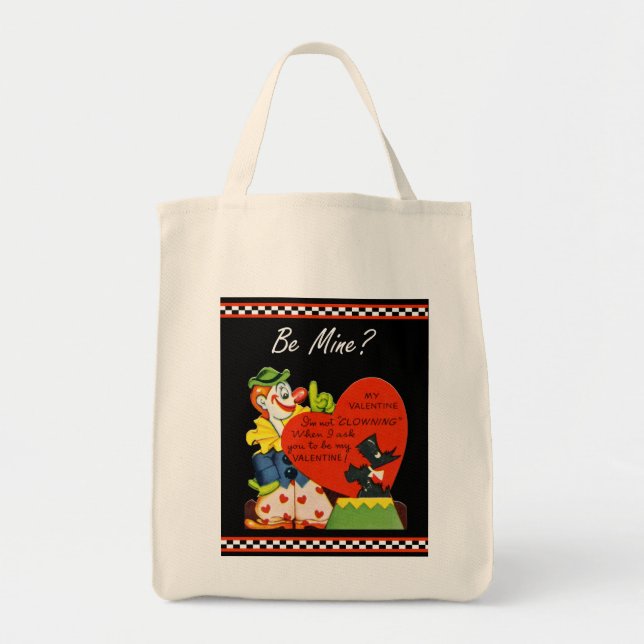 Tote Bag Valentine Not Clowning Around Scottish Terrier (Devant)