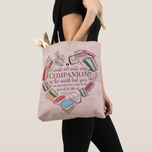 Tote Bag Valentines Élégant Louveur de livre Shakespeare Ci