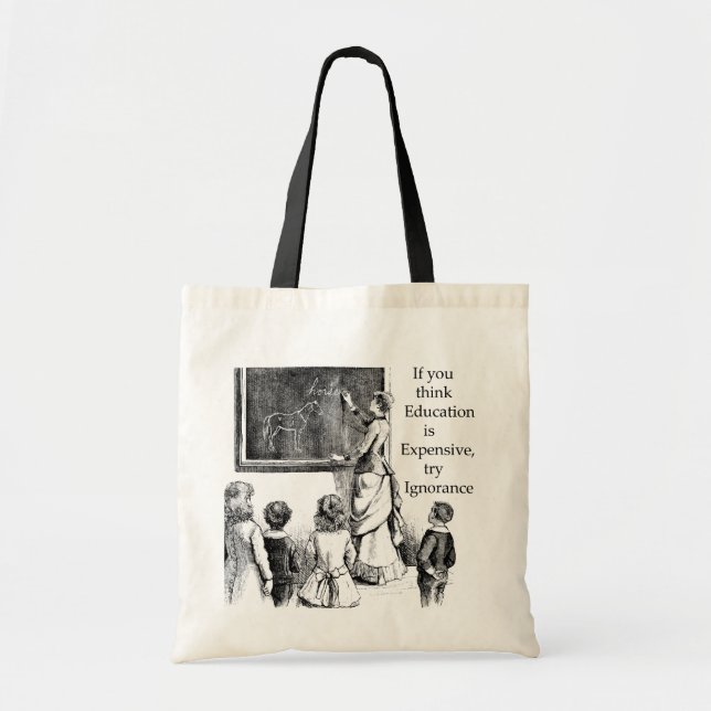 TOTE BAG VALEUR D'ÉDUCATION (Devant)